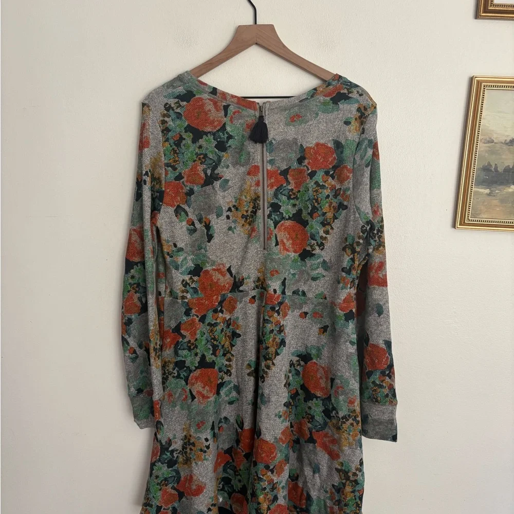 Anthropologie Saturday Sunday Long Sleeve Floral Tired Dress Women’s XL NWT - Picture 5 of 6